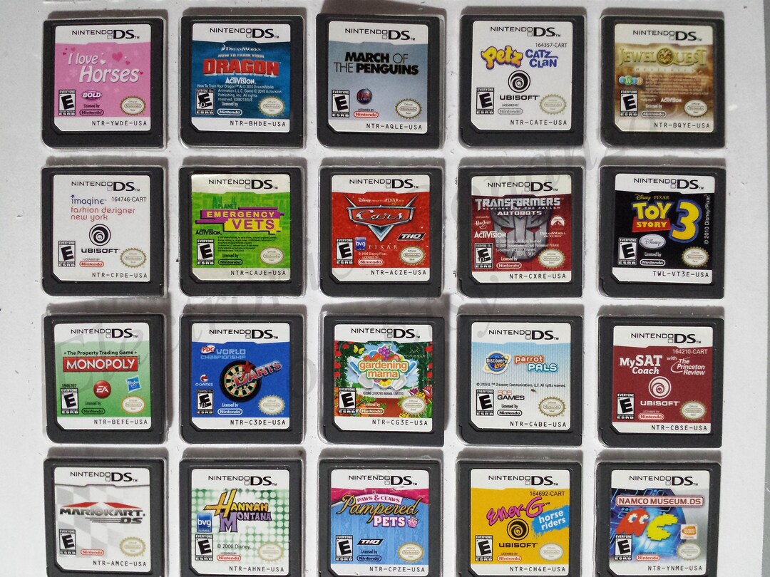 Authentic Nintendo DS Games for DS / DSLite / DSi / 3DS XL and 2DS