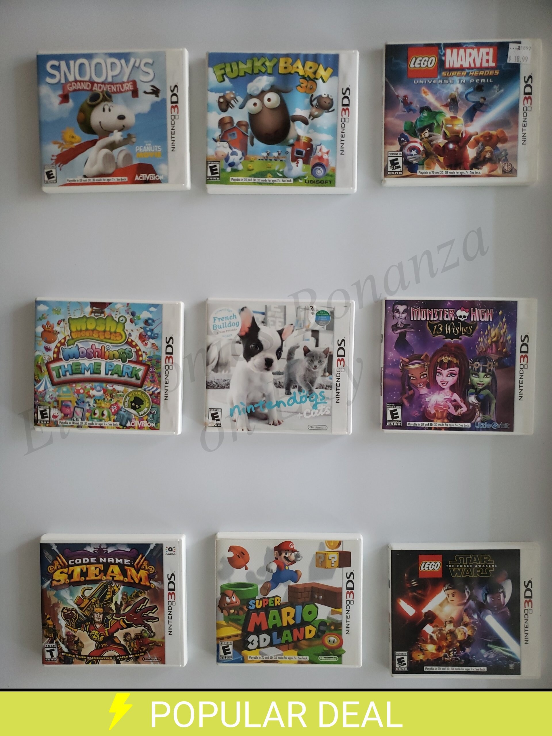 Authentic Nintendo 3DS Games - Etsy