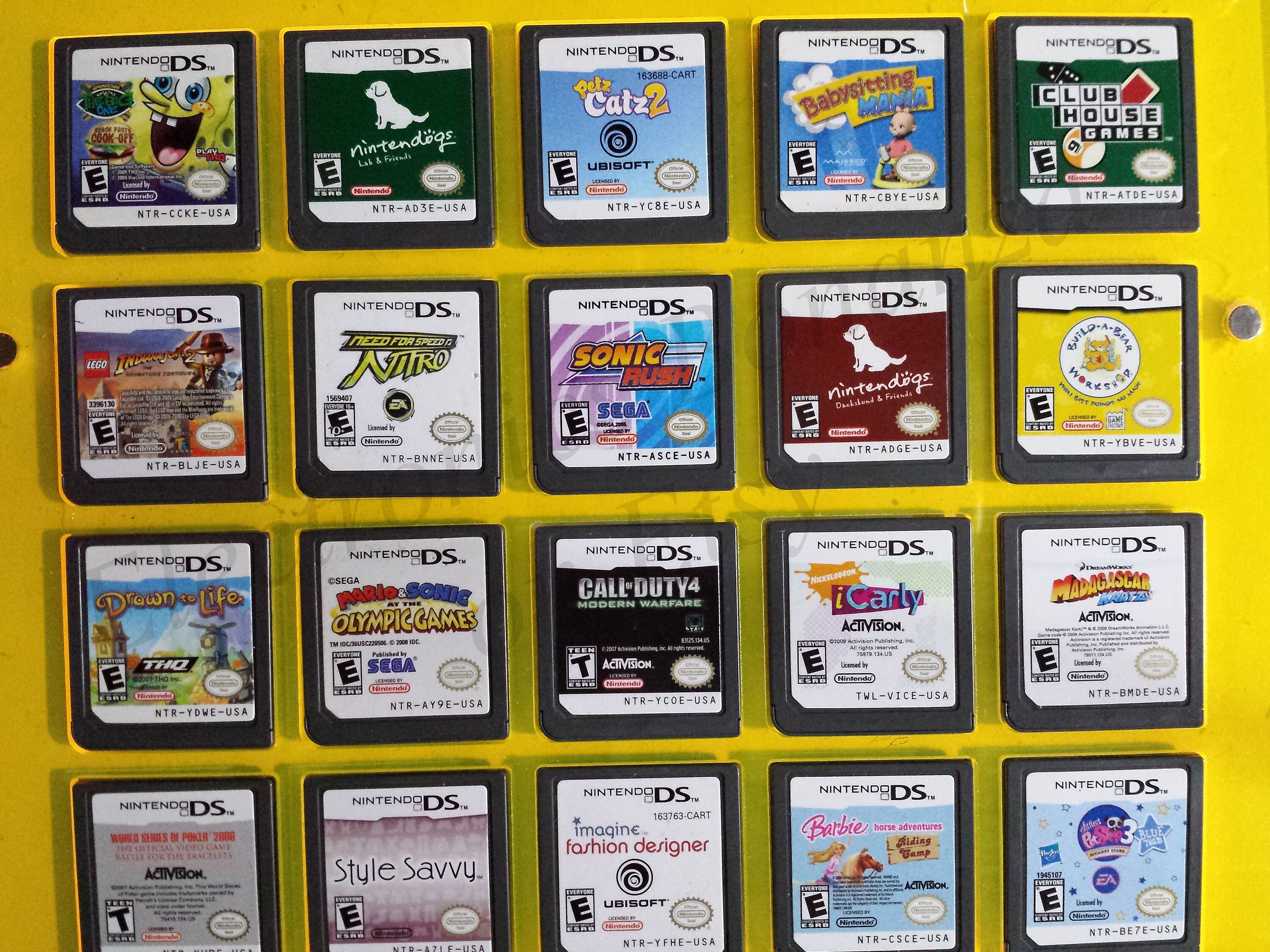Authentic Nintendo DS Games for DS / Dslite / Dsi / 3DS XL and 2DS
