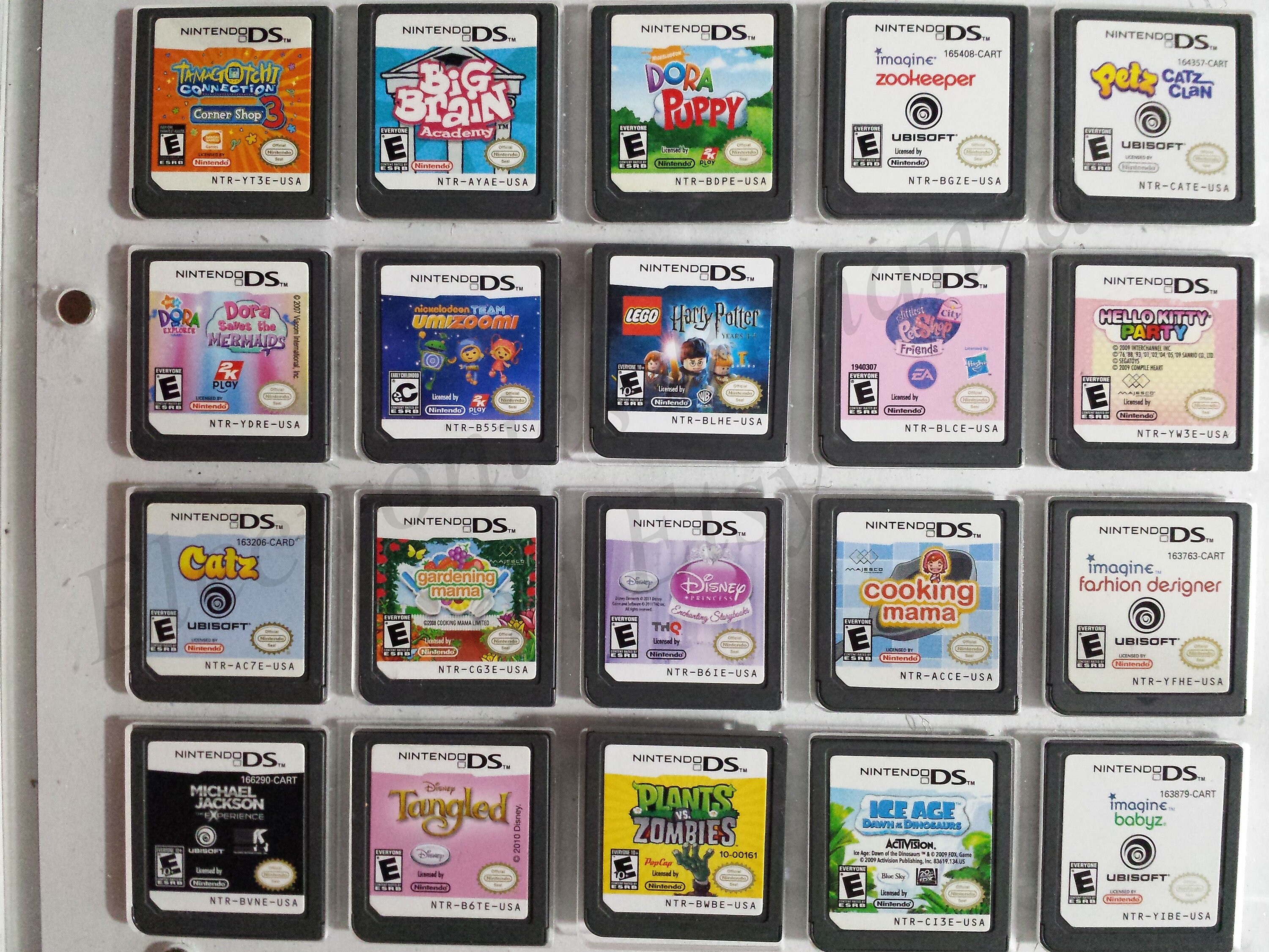 Authentic Nintendo DS Games for DS / Dslite / Dsi / 3DS XL and 2DS