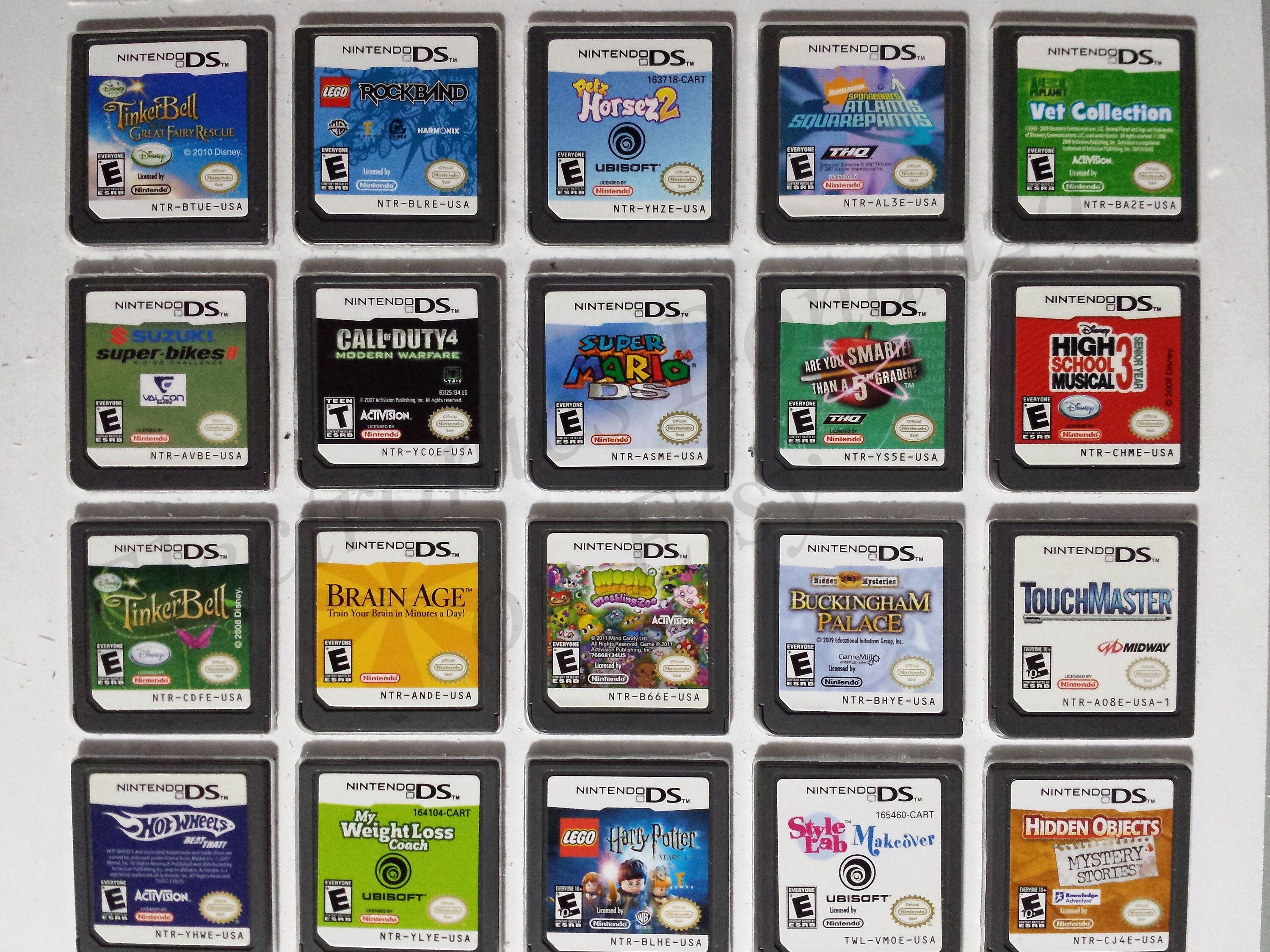 Authentic Nintendo DS Games for DS / Dslite / Dsi / 3DS XL and 2DS