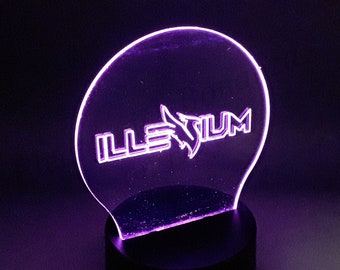 Illenium Hand-Carved Multi-Color LED Night Light - Desk Lamp with iOS / Android App Control