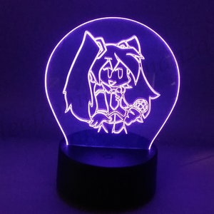 Friday Night Funkin Hatsune Miku Multi-Color LED Night Light - Desk Lamp with iOS / Android App Control