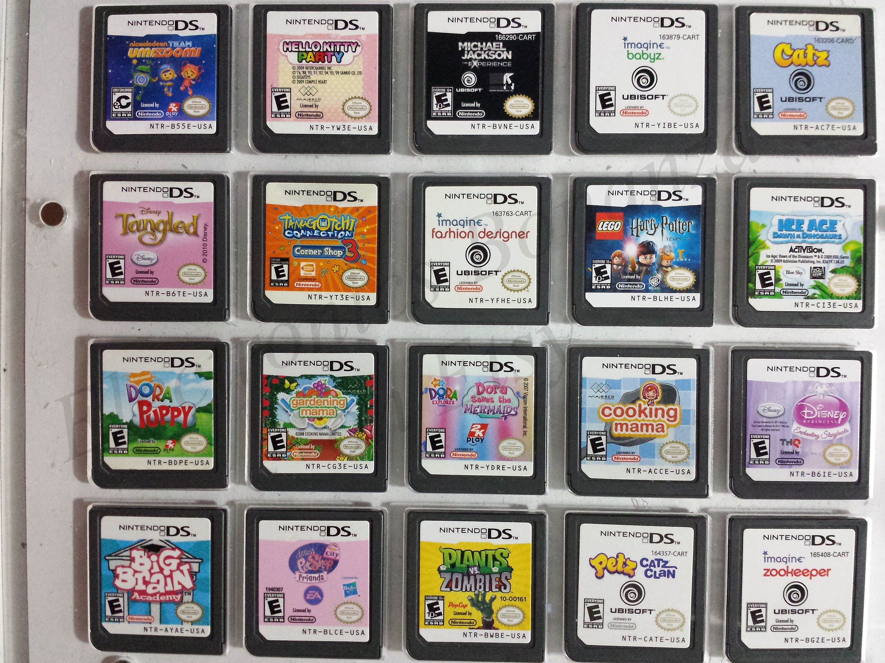 Authentic Nintendo DS Games for DS / Dslite / Dsi / 3DS XL and 2DS