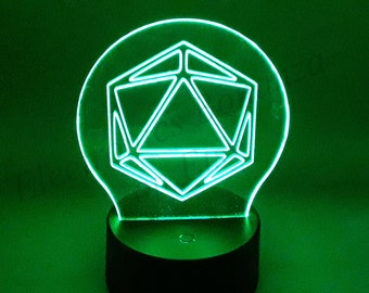 Odesza Hand-Carved Multi-Color LED Night Light - Desk Lamp with iOS / Android App Control