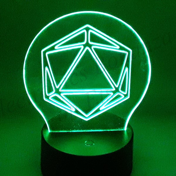 Odesza Hand-Carved Multi-Color LED Night Light - Desk Lamp with Remote Control