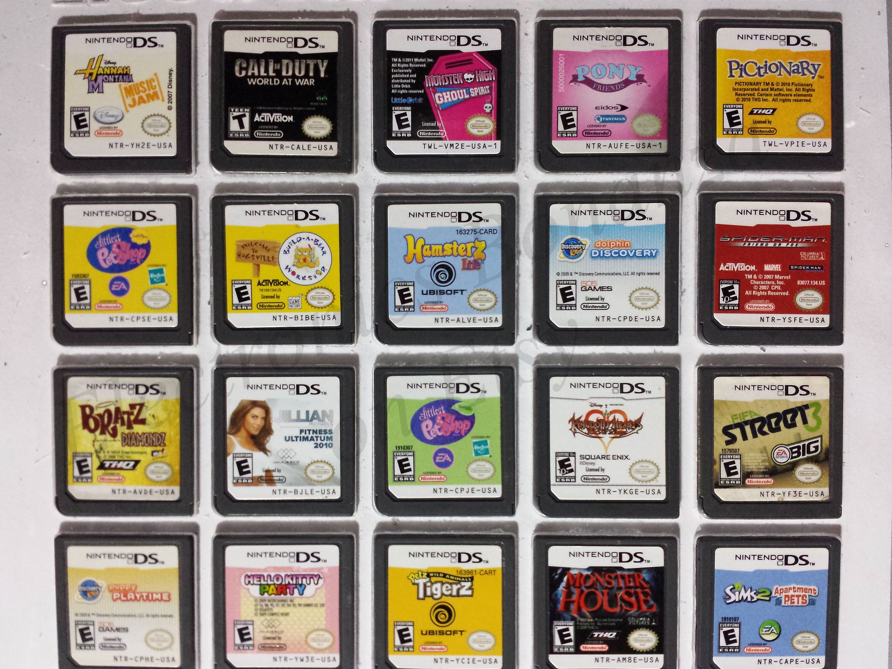 Authentic Nintendo DS Games for DS / Dslite / Dsi / 3DS XL and 2DS