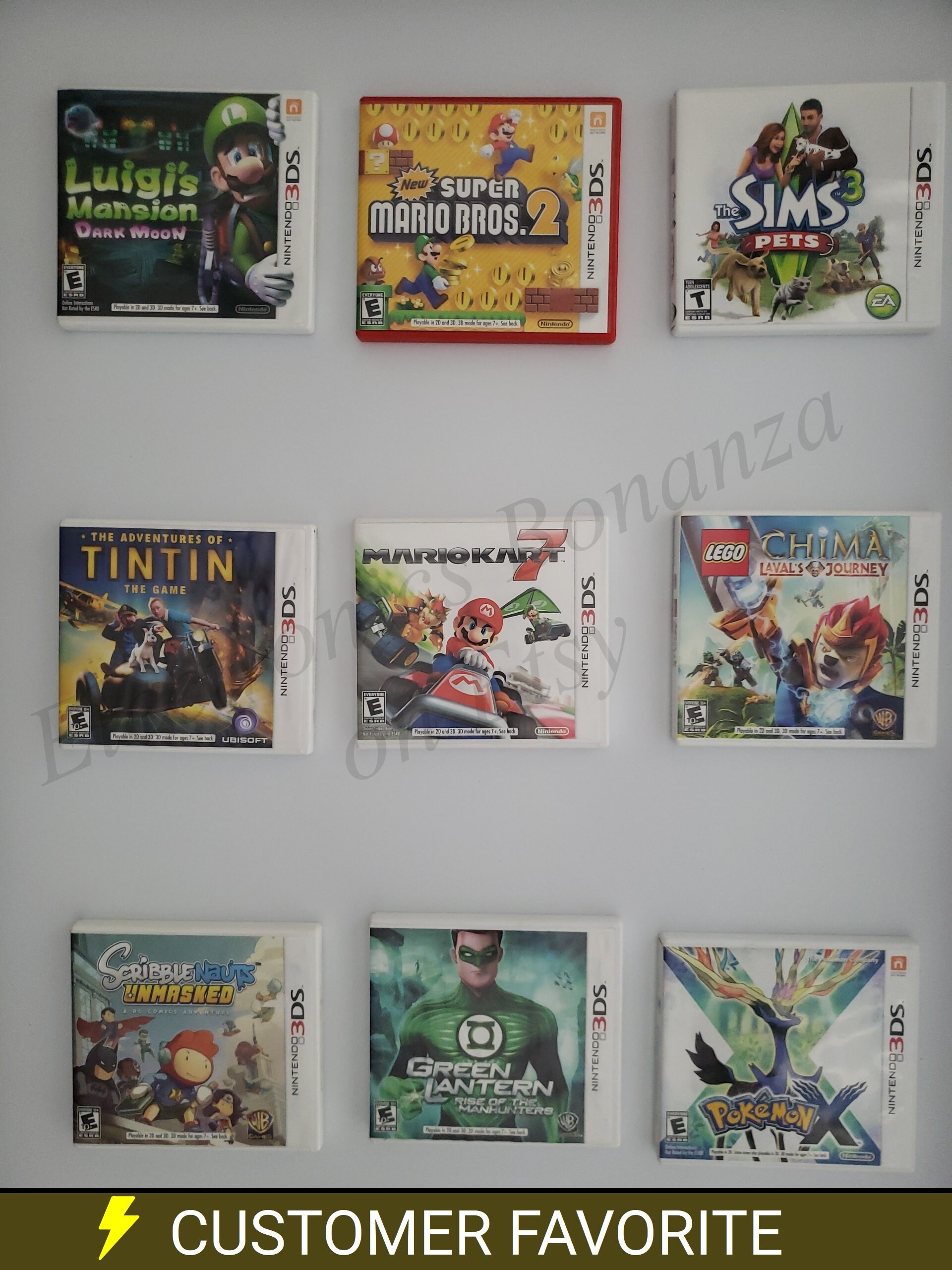 Authentic Nintendo 3DS Games - Etsy