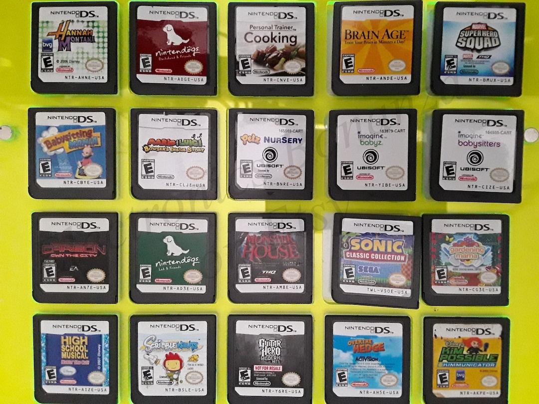 Authentic Nintendo DS Games for DS / Dslite / Dsi / 3DS XL and 2DS Etsy
