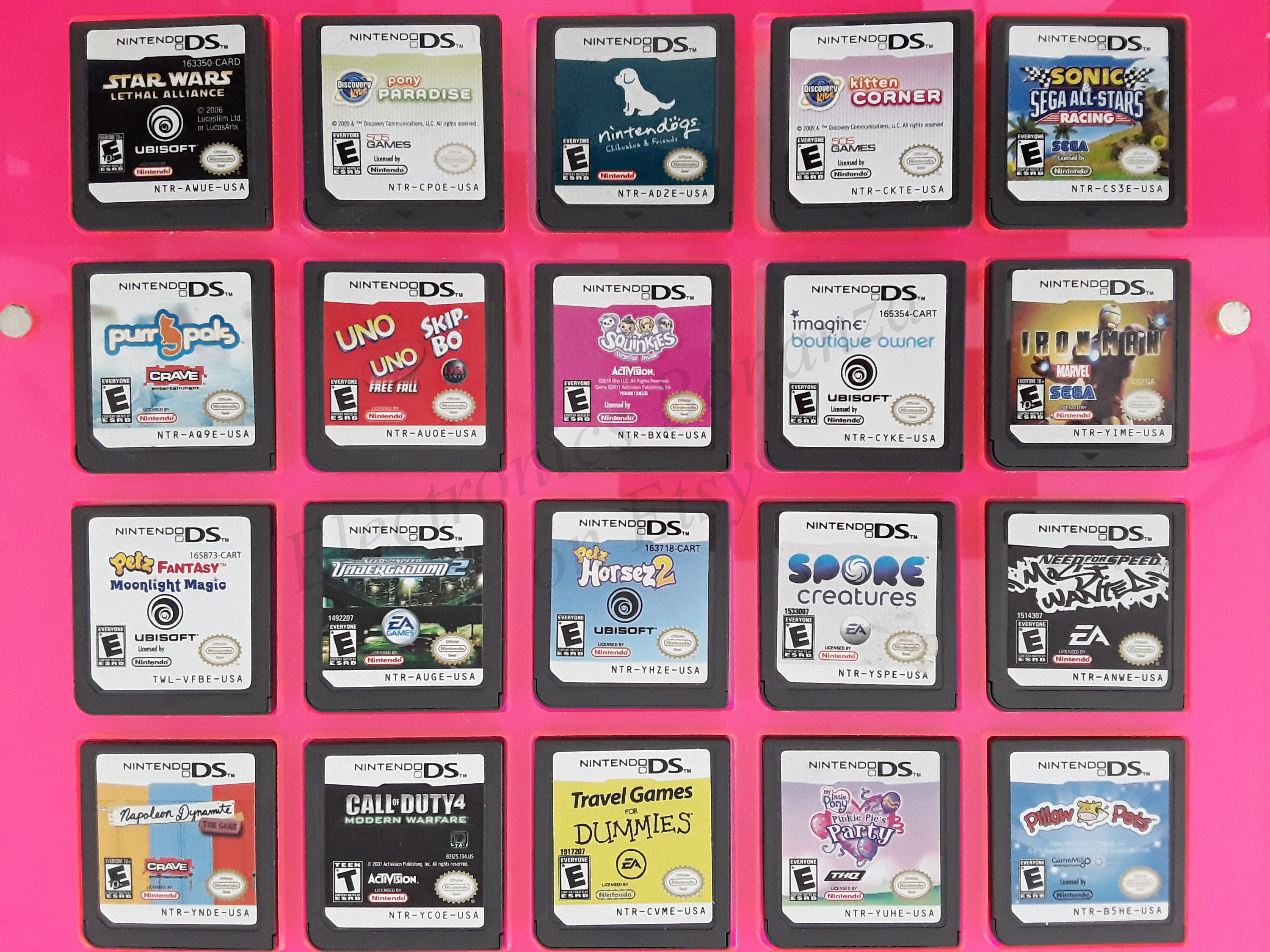 Authentic Nintendo DS Games for DS / Dslite / Dsi / 3DS XL and 2DS