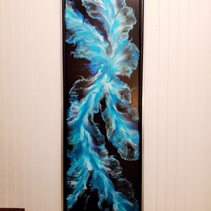 Framed contemporary painting