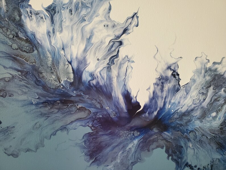 Long Horizontal Abstract Art Etsy