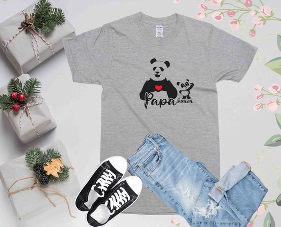 Family Panda Best Christmas Gift Ideas for Expecting Dad, Golf Dad Funny Baby Onesies Personalized Gift for Dad and Baby, T-Shirt / White / M, Birthday Gifts