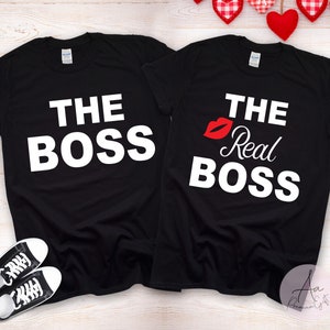 The Boss Shirt,The real boss t-shirts,wedding shirt,just married shirt,Marriage t-shirt,Love Shirt,Matching Couple Shirt,Gifts for couple