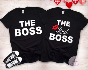 The Boss Shirt,The real boss t-shirts,wedding shirt,just married shirt,Marriage t-shirt,Love Shirt,Matching Couple Shirt,Gifts for couple