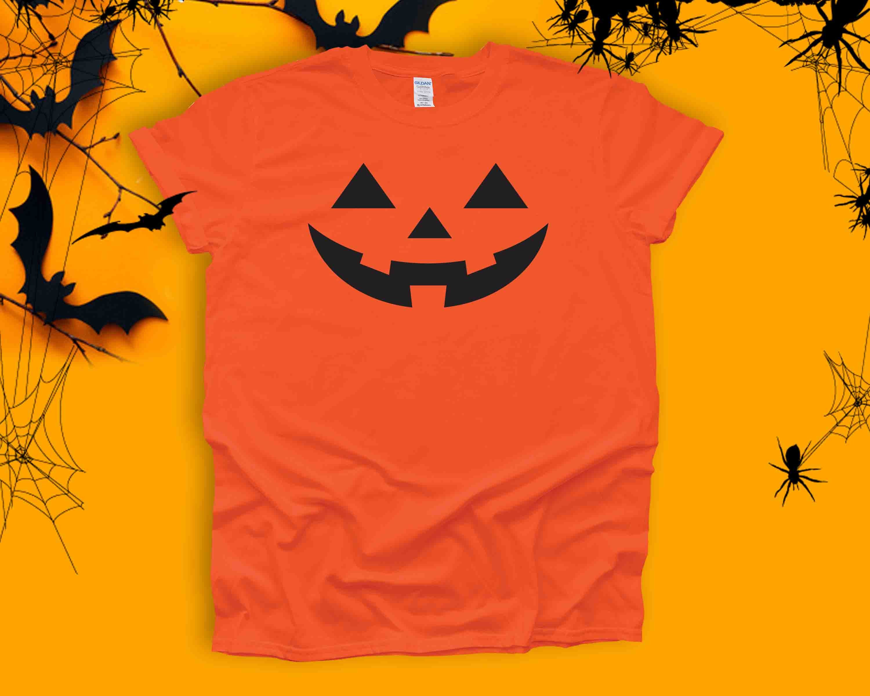 Discover Halloween PUMPKIN Face Shirt, Halloween Shirt for Men/Women,Pumpkin Lover Shirt,Scary Family Shirt,Halloween Party Tee,Halloween Gift France