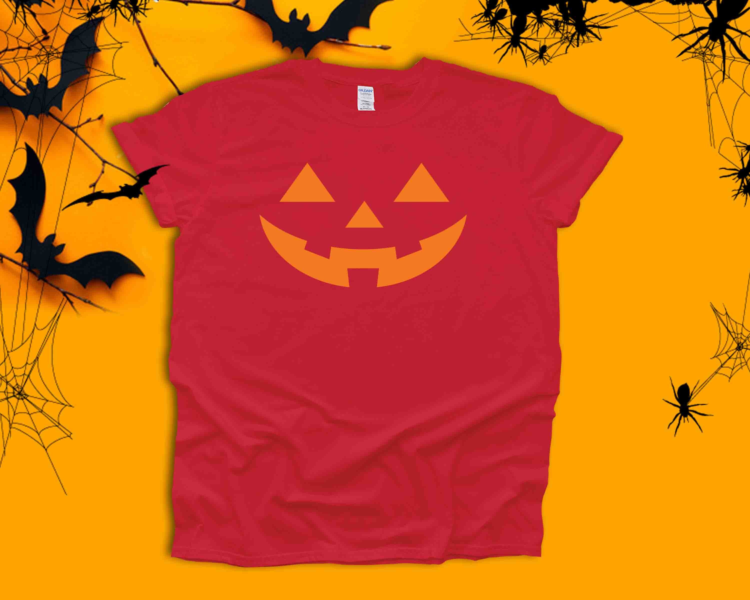 Discover Halloween PUMPKIN Face Shirt, Halloween Shirt for Men/Women,Pumpkin Lover Shirt,Scary Family Shirt,Halloween Party Tee,Halloween Gift France