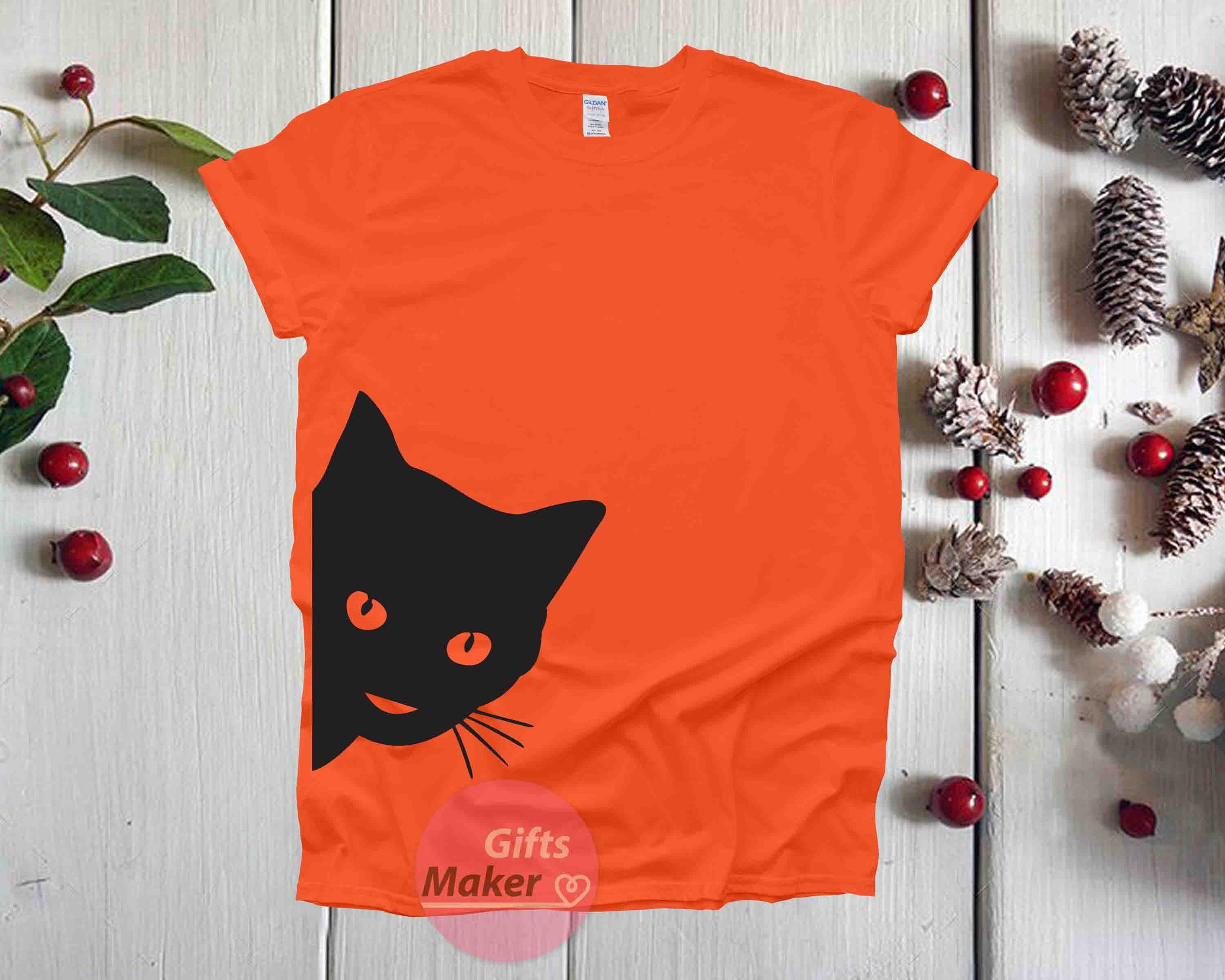 Cats Lover Shirt,spooky Tee, Kitty Kitten T Shirt, Cat Lovers Tshirt
