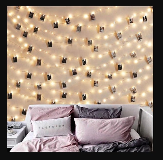 LED Photo Picture Clips String Light Wall Light LED Copper Wire String  Garland Party Wedding Holiday