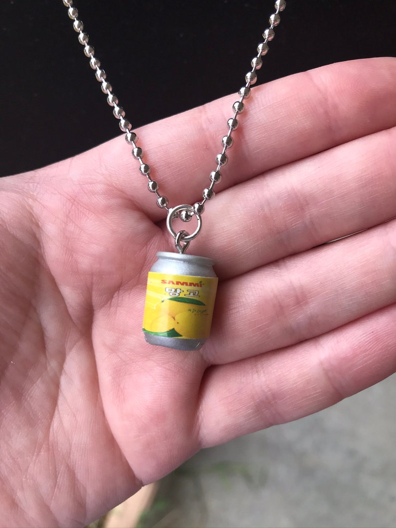 Korean Drink Oriental Asian Food Charm Necklace