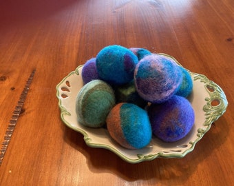 Wool Felt Balls Colorful Handcrafted Large Size Centerpiece Decoration