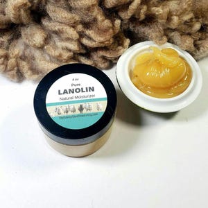 Lanolin, Pure Natural Moisturizer, Emollient, Balm for Dry, Cracked Skin, 4 ounces