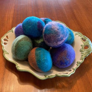 Wool Felt Balls Colorful Handcrafted Large Size Centerpiece Decoration