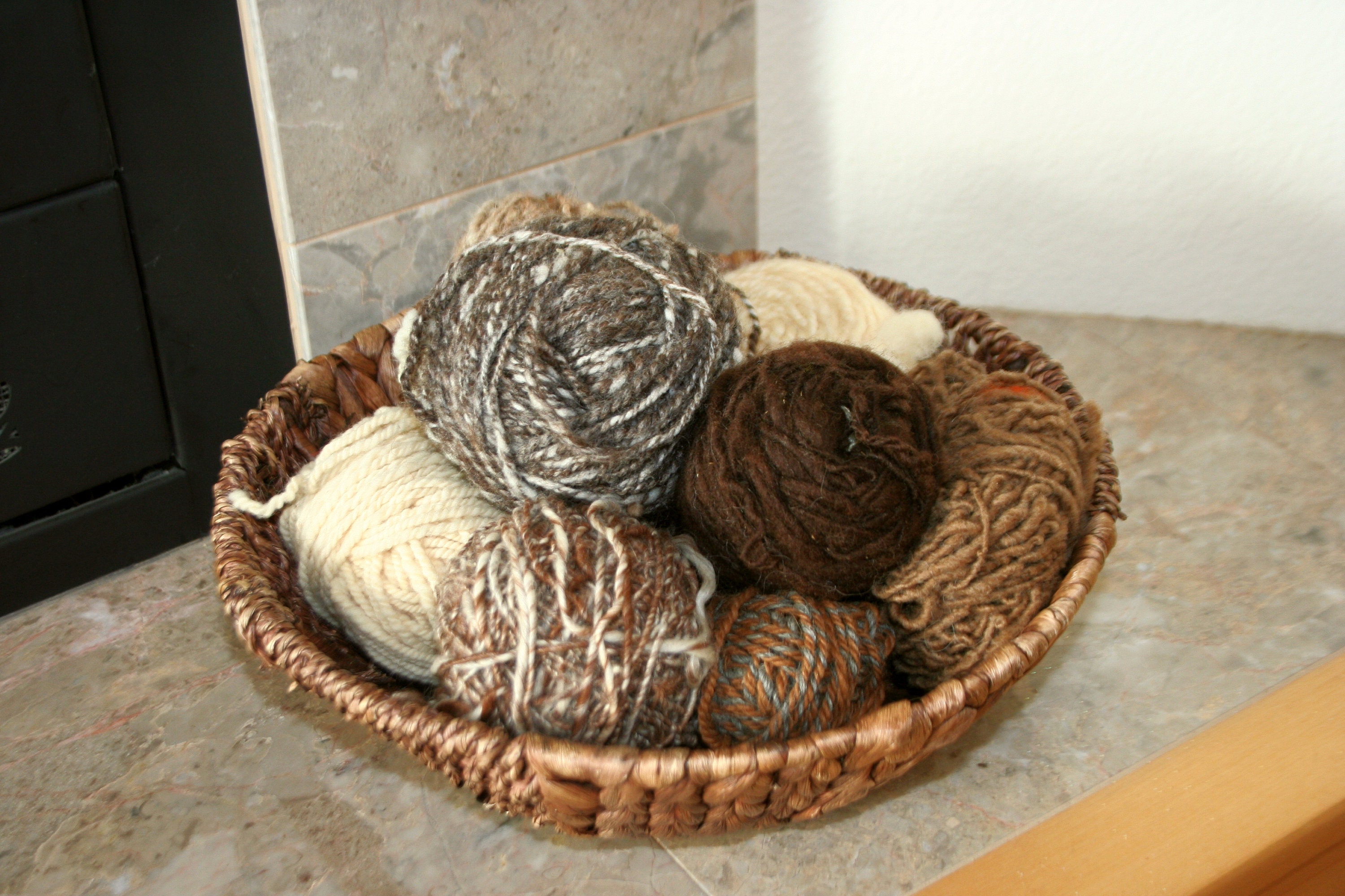 Yarn Balls Farm Decor Handspun Yarns Country Decor Natural Etsy