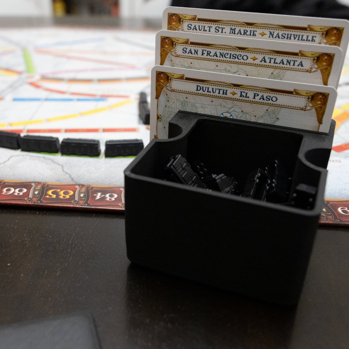 Route Card Rack IMPROVED Ticket to Ride Train and Route Card Organizer - Compatible ...