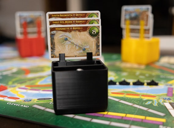 Ticket To Ride Rails & Sails Magnetic Insert and Train/Route Card Organizer