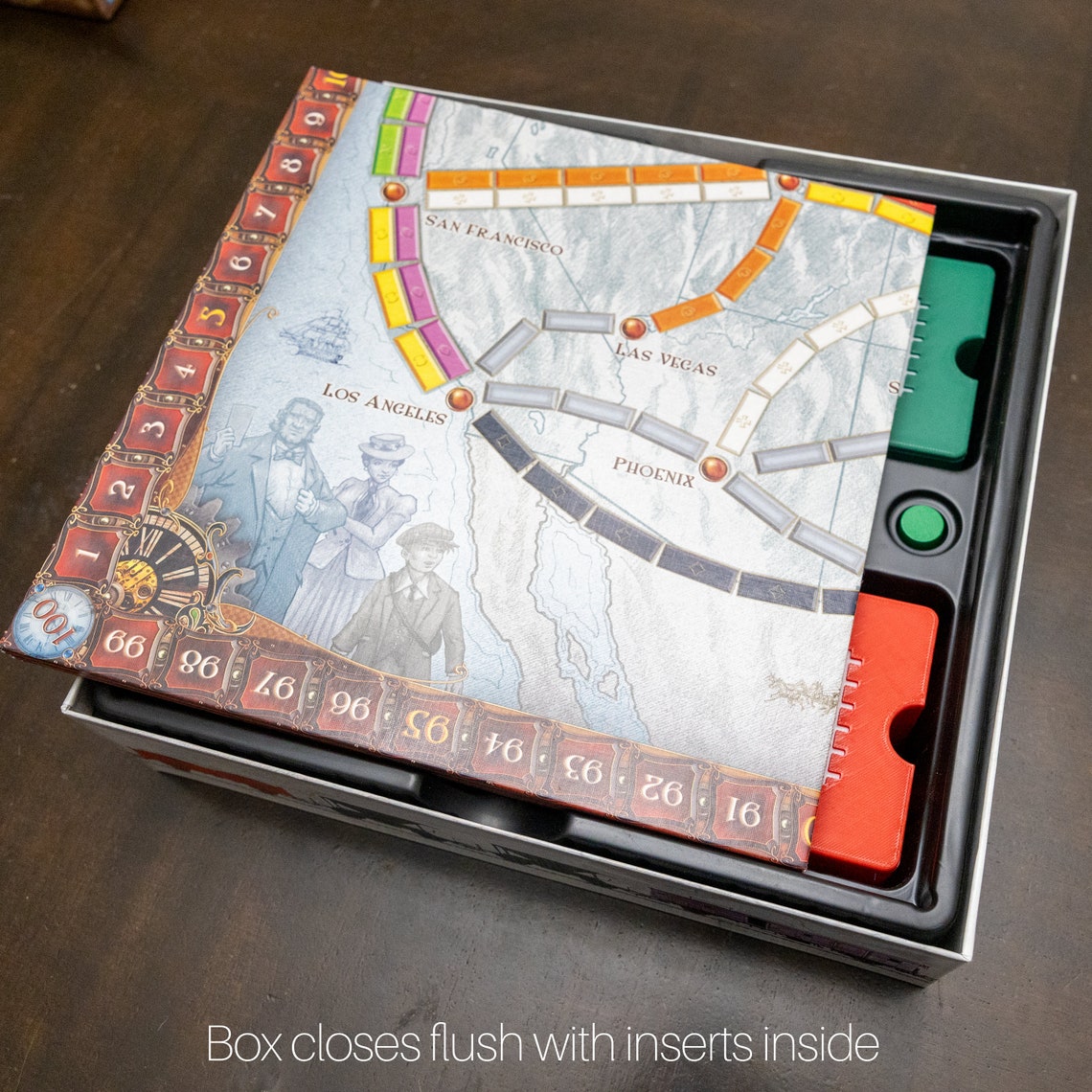 Route Card Rack IMPROVED Ticket to Ride Train and Route Card Organizer - Compatible ...
