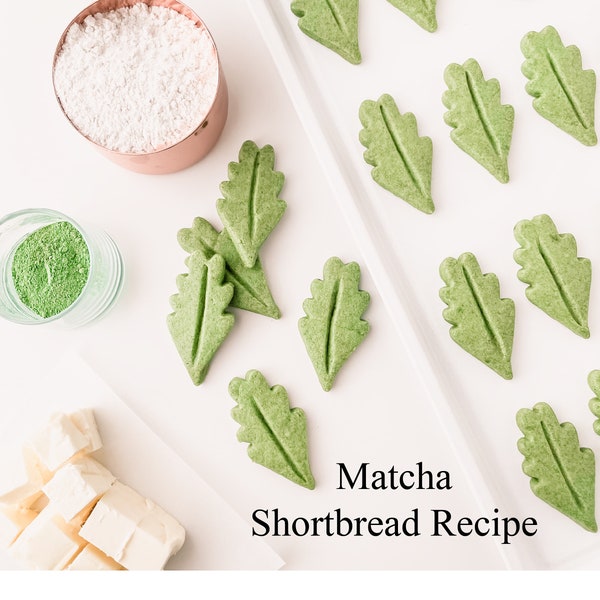 Receta de galletas de mantequilla Matcha