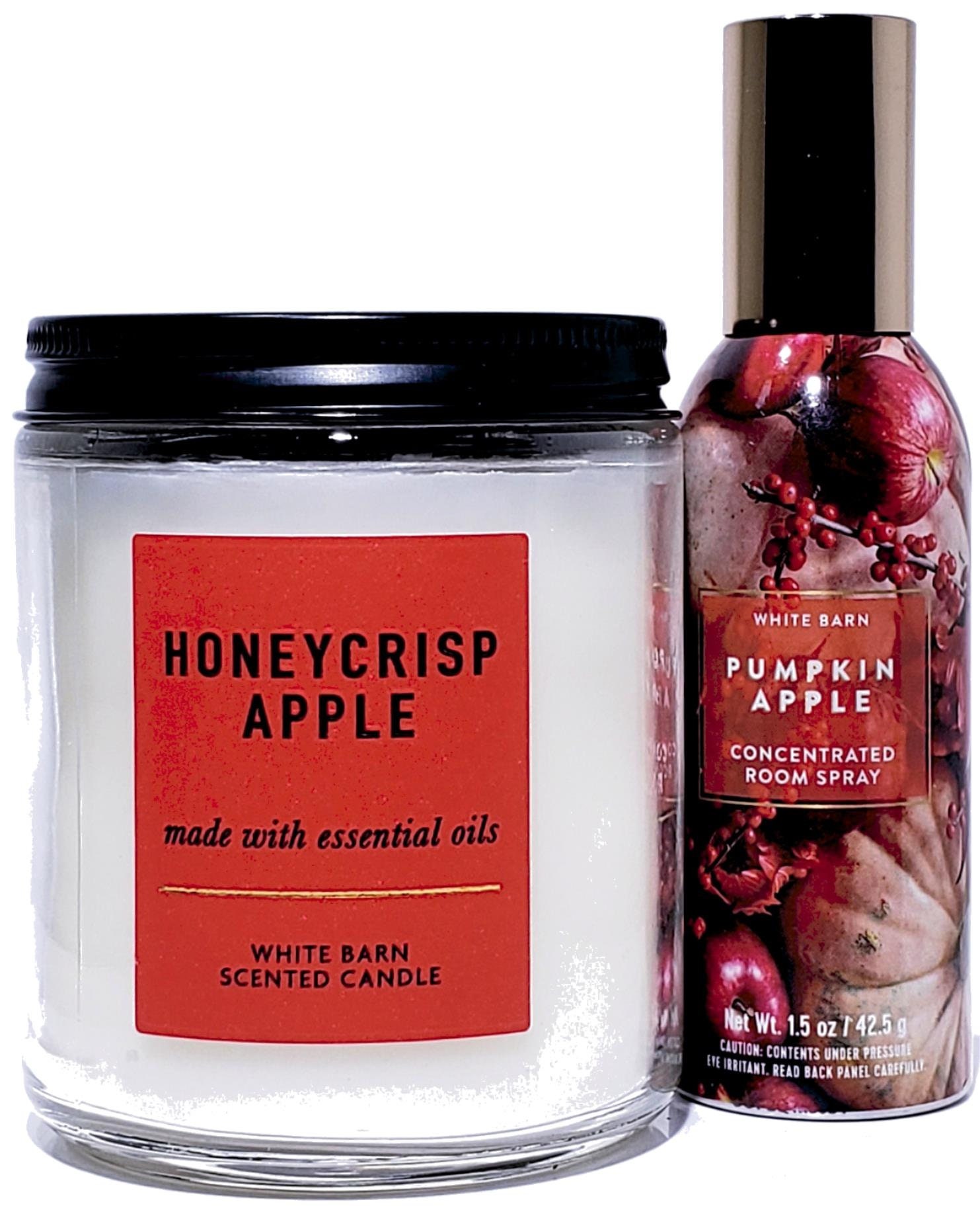 Bath & Body Works Honeycrisp Apple Candle, Pumpkin Apple Room Perfume Set of 2 Etsy
