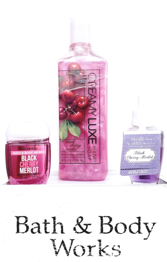 Bath & Body Works Black Cherry Merlot Hand Soap, Pocketbac Wallflower Refill