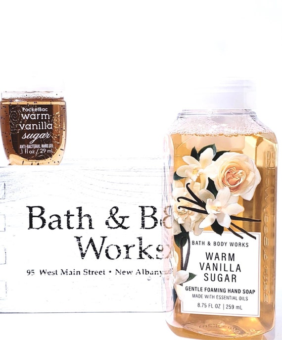 Bath & Body Works Warm Vanilla Sugar Pocketbac Foaming Soap Gift Set of 2