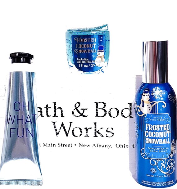 Bath & Body Works Frosted Coconut Snowball Hand Cream, Hand Care, Room Perfume