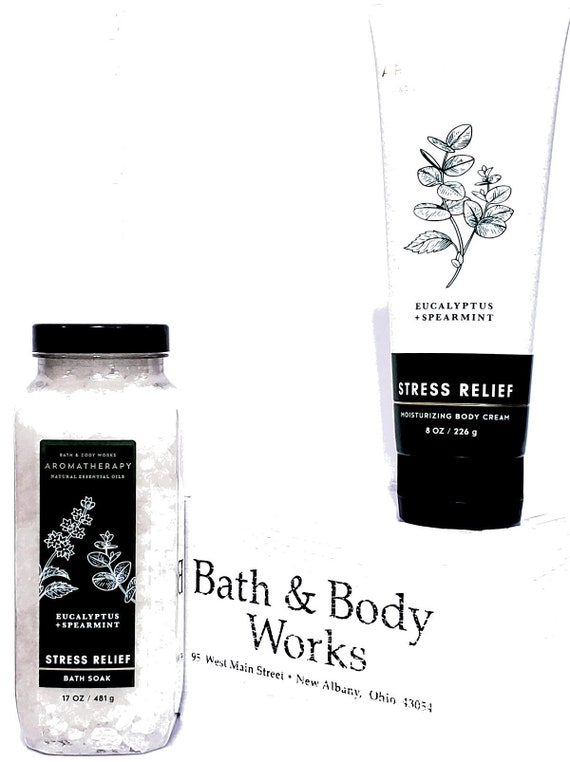 Bath & Body Works Stress Relief Eucalyptus Mint Aromatherapy Bath Soak Cream