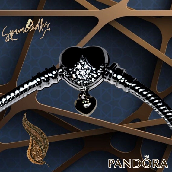 Pandora 925 Heart Clasp Princess Charm Bracelet Us seller size 18-20 569563c01