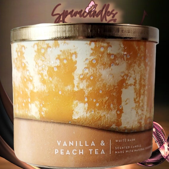 Bath & Body Works Vanilla and peach tea 3 Wick Candle