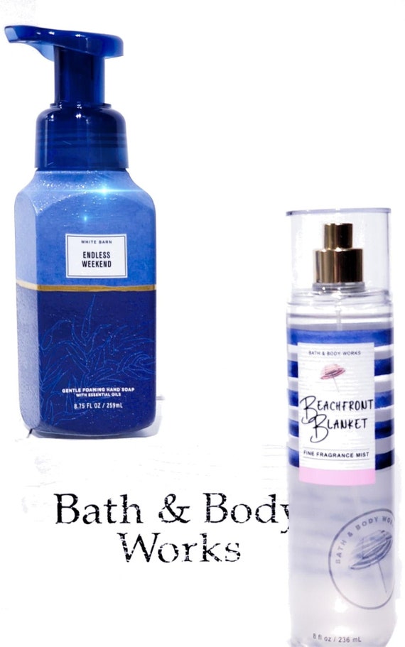 Bath & Body Works Beachfront blanket Fragrance Mist Endless Weekend Hand soap