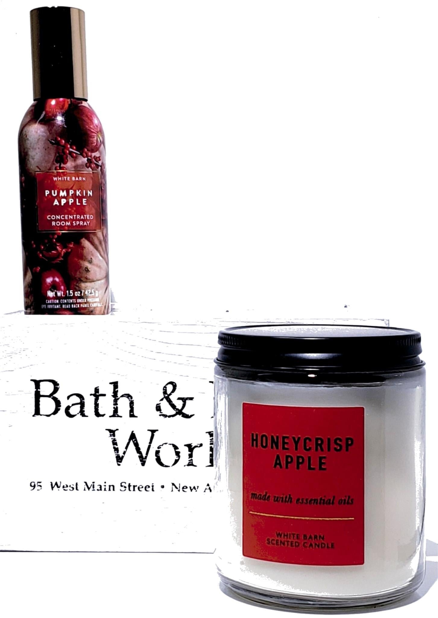 Bath & Body Works Honeycrisp Apple Candle, Pumpkin Apple Room Perfume