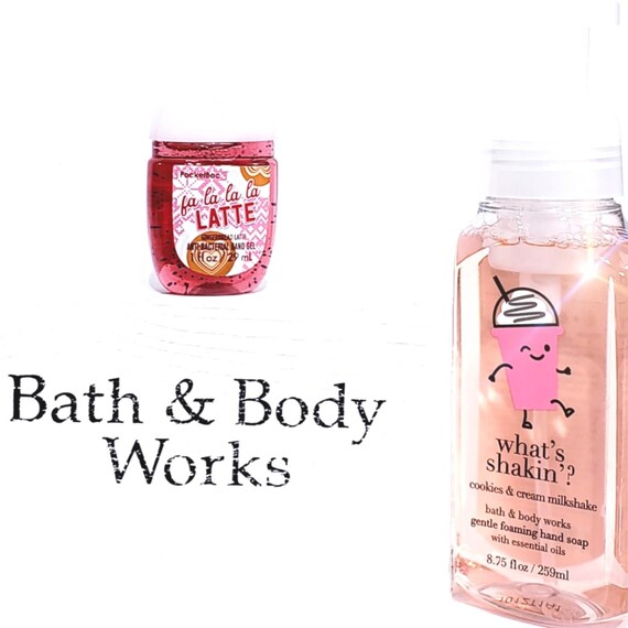 Bath & Body Works New Hand Care Set of 2 Whats Shakin Cookies Cream Latte
