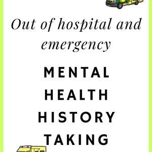 Mental Health History Taking Questions for Student Paramedics