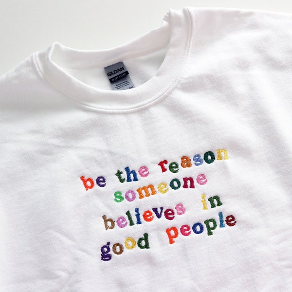 Embroidered Quote Etsy