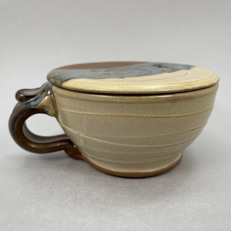 Pottery Egg Cooker Microwave Cooker in Moon Pie Satin Matte Etsy