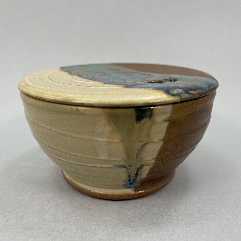 Pottery Egg Cooker Microwave Cooker in Moon Pie Satin Matte Etsy