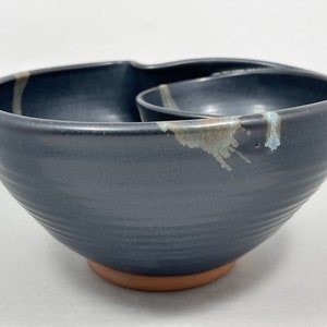 Individual Chip and Dip in Midnight Zen Satin Matte Glaze image 3