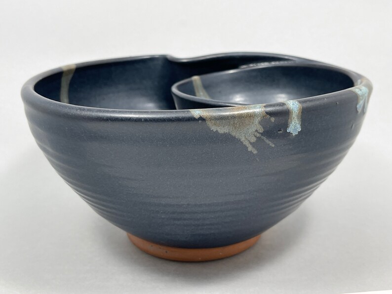Individual Chip and Dip in Midnight Zen Satin Matte Glaze image 3