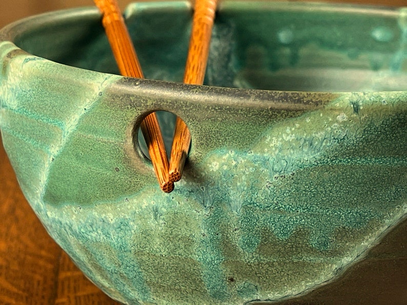 Pottery Noodle Bowl in Weathered Bronze Satin Matte Glaze image 9