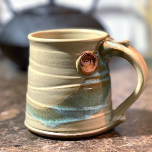 Pottery Mug, Handmade Stoneware Coffee/Tea Mug in Morning Zen Satin Matte Glaze